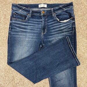 BKE Payton Bootcut Jeans 32x29.5 Dark Blue Mid-Rise Universal Fit Stretch Denim